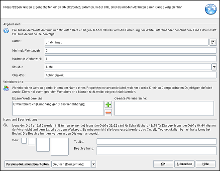 Der Propertytypeneditor