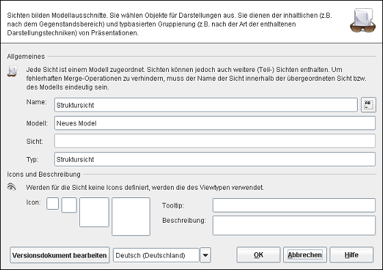 Der Sichteneditor