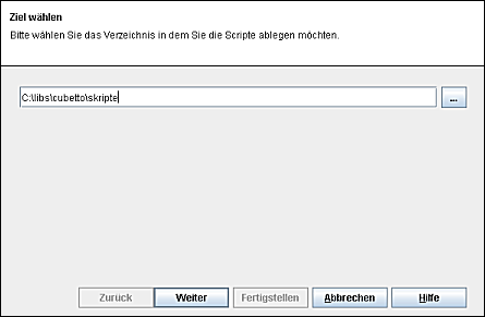 Der Export von ECMA-Skripten