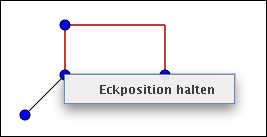 Dialog beim Ziehen eines Punktes auf eine Eckposition ohne Punkt