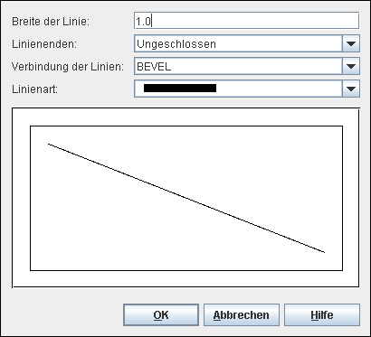 Der Dialog Stiftauswahl