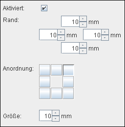 Die Registerkarte Positionsanzeige